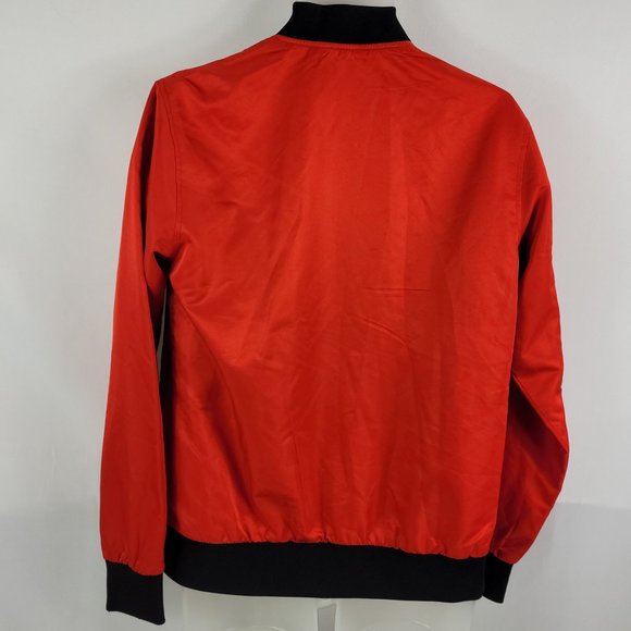 Walt Disney Mickey Mouse Red Varsity Bomber Light Jacket Men's size Medium - Picture 2 of 3